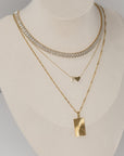Gold Initials Necklace