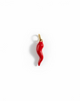 18K Italian Gold Red Chili Pendant