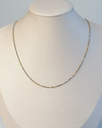 18K Italian Tri-Color Gold Military Link Chain