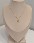 18K Gold Virgen del Valle Pendant