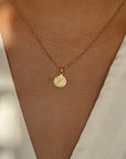 18K Italian Gold San Benito Polished Pendant
