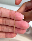 18K Italian Gold Paperclip Chain