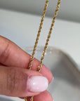 18K Italian Gold Rope Chain